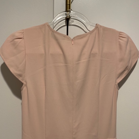 CECE Cap Sleeve Faux Wrap Jumpsuit light pink NWT - Picture 5 of 8